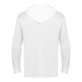thumbnail image 2 of Raenseen Men's Hiking Shirts UPF 50+ UV Sun Protection Long Sleeve Zipper Hoodie Jacket Outdoor White 3XL, 2 of 8