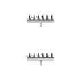 thumbnail image 1 of Riwesomey Cortadora de flujo de aire de pecera de acero inoxidable para Hotel, divisor de tubería de oxígeno ajustable, interruptores 6 hoyos 2piezas, 1 of 6