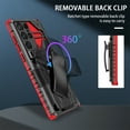 thumbnail image 6 of for Samsung Galaxy S25 Ultra Case - Heavy Duty Phone Holster with Belt Clip | with Kickstand | Shockproof, Dual Layer Protective | Drop Protection Hybrid Case for Samsung Galaxy S25 Ultra,Red, 6 of 12