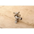 thumbnail image 1 of Kingston Brass Millennium 1/2" FIP X 1/2" OD Compression Angle Valve, Satin Nickel, 1 of 3