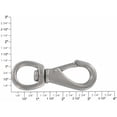 thumbnail image 4 of 251 5/8" Nickel Matte, Swivel Lever Snap, Solid Brass-LL, 4 of 4