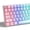 Mist through White, variant on COSTOM PBT Keycaps, 134 Keys Cute Sunset Key caps Set, MOA Profile for Cherry Gateron MX Switch Mechanical Keyboards