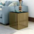 thumbnail image 3 of Furniture of America Kelforia Contemporary Glass Top Side Table, 3 of 3