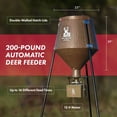thumbnail image 3 of Boss Buck Hunting 200 Series Automatic Wildlife Deer Feeder, 200lb Capacity, 3 of 9