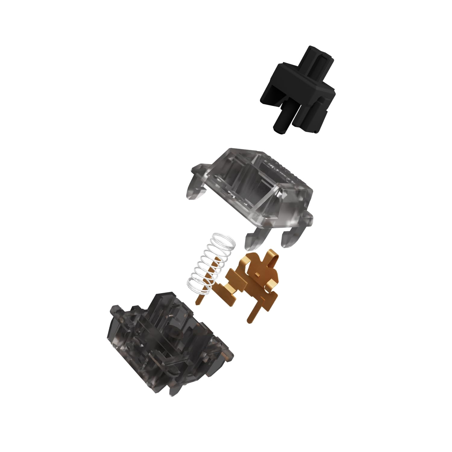 GATERON Ink V2 Pro Black Keyboard Switches, Linear 5 Pins Pre Lubed RGB Smokey Housing for MX Mechanical Keyboard (35)
