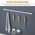 thumbnail image 2 of OULII 4Pcs White Tension Rods Window Security Bars Adjustable with Anti Slip Ends for Home, 2 of 8