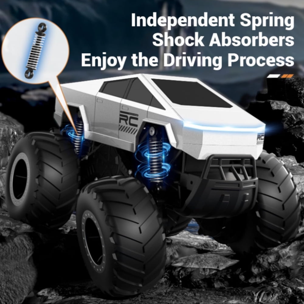 1:16 Scale RC Car,All Terrain Monster Truck Toy,2.4GHz 4WD Waterproof Off-Road Pick-up Remote Control Cars, for Kids Boys/Girls Age 3+