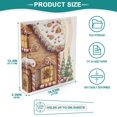 thumbnail image 5 of Gingerbread House Cookies Trees 3 Ring Binders 1.5 inch Hardcover File Folders with Interior Pockets A4 Size Organizer for School Office Hospital, 5 of 8