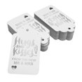 thumbnail image 2 of Inkdotpot Hugs And Kisses From The New Wedding Bottle Tag Real Silver Foil Favor Hang Tags 100 Pcs, 2 of 6
