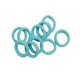 thumbnail image 1 of Banda para el cabello Qarigey 20 piezas estilo preppy decorativa sin enganches Azul claro, 1 of 6