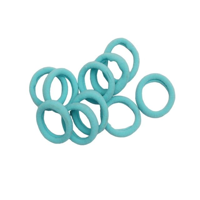 20 Pcs Bandeau Haute Élasticité Extensible Style Preppy Coloré Haute Densité Sans Accroc Accessoires Chouchou Bleu Clair
