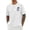 White, variant on Mens Tshirts Casual Graphic Print Short Sleeve Crew Neck Summer Beach Basic Tee Shirt Black L