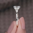 thumbnail image 5 of Cora Jewellery 1.32CT Snow Drift style Oval Moisanite Engagement Ring For Women, 14K White Gold, 5 of 9