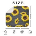 thumbnail image 4 of Dish Drying Mat with Sunflower Pattern, Microfiber Kitchen Counter Pad 16x18 Inch, Foldable Absorbent Floral Rack Pad, 4 of 7
