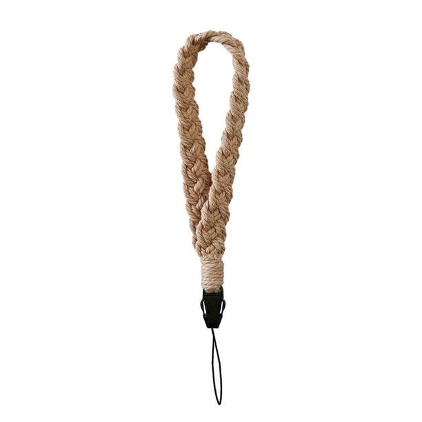 Billuyoard Cuerda de mano para teléfono móvil, correa de muñeca de algodón, cámara de teléfono móvil para exteriores, organización, cordón de Artesanía Caqui Billuyoard HA074174-02