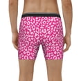thumbnail image 4 of Salouo Leopard Pattern Men's Boxer Briefs, Soft & Breathable Underwear Elastic Waistband Briefs for Men,1-Pack, 4 of 7