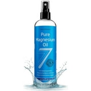 Pure Magnesium Oil Spray - Big 12 fl oz (Lasts 9 Months) - 100% Natural, USP Grade = No Unhealthy Trace Minerals - from an Ancient Underground Permian Seabed in USA - Seven Minerals