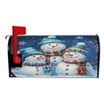 thumbnail image 3 of Ryvnso Mailbox Cover Christmas Snowmans Family Magnetic Mailbox Wrap Standard Size 21x18 Inch, 3 of 8