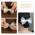 thumbnail image 2 of 2 Pcs Pinces à Cheveux Nœud Filles Strass Petites Pinces à Cheveux Femmes Barrettes, 2 of 8