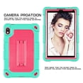 thumbnail image 2 of SOATUTO for Orbic Tab 8 inch Tempered Glass Screen Protector Film Come with Hybrid Case Built in Shoulder Strap Kickstand for 8" Orbic Tab 8 5G Verizon / For Orbic Tab 8 5G UW 8" - Green+Pink/1 Pcs, 2 of 6