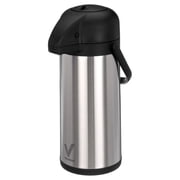Vondior Thermal Airpot Coffee & Tea Beverage Urn, Silver, Large, 102 oz
