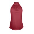 thumbnail image 6 of enyan Workout Tops for Women,Womens Colorblock Racerback Crew Neck Casual Basic Ribbed Fitted Tank Top Sleeveless Camis,Wine,XL, 6 of 7
