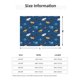 thumbnail image 5 of Fotbe Colorful Ocean Shark Manta de Franela con Estampado, Manta Ultrasuave para Cama, Sofá, Auto, Hipoalergénica y Antibolitas-60"x50", 5 of 6