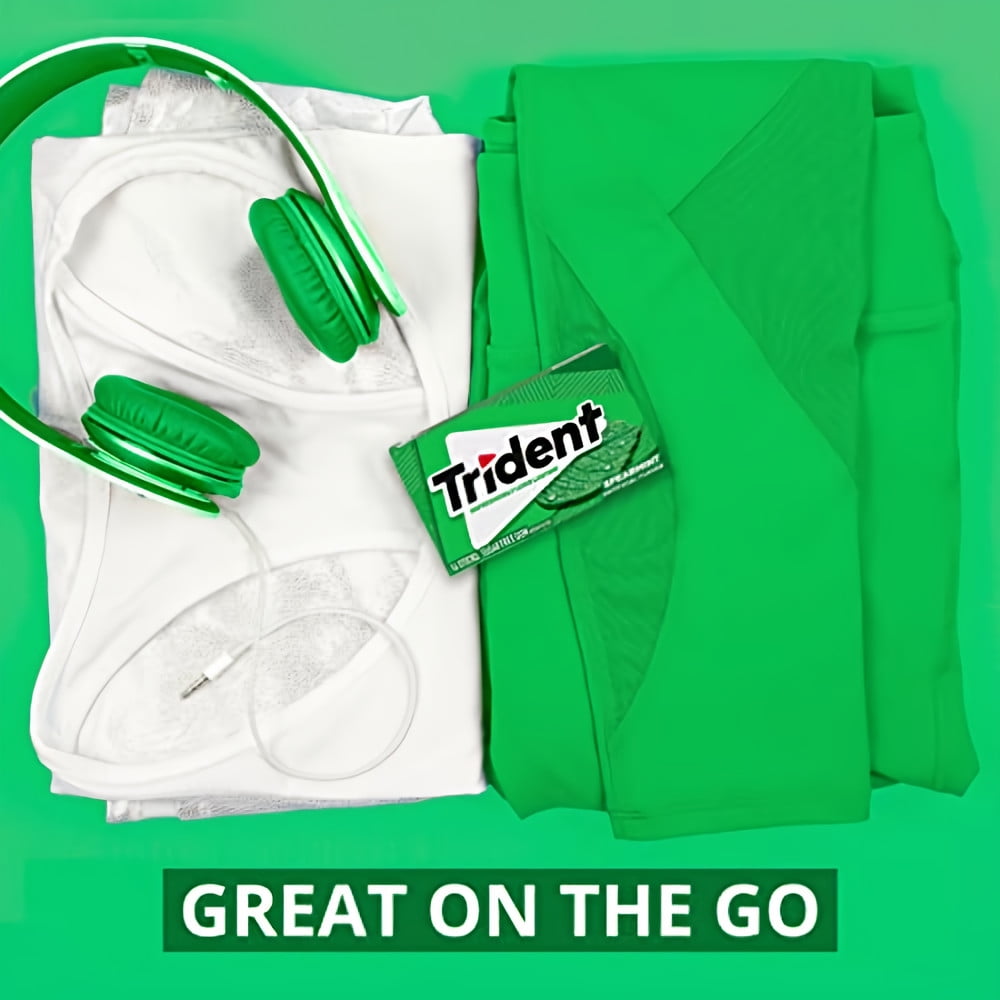 Trident Spearmint Gum (Pack of 10)