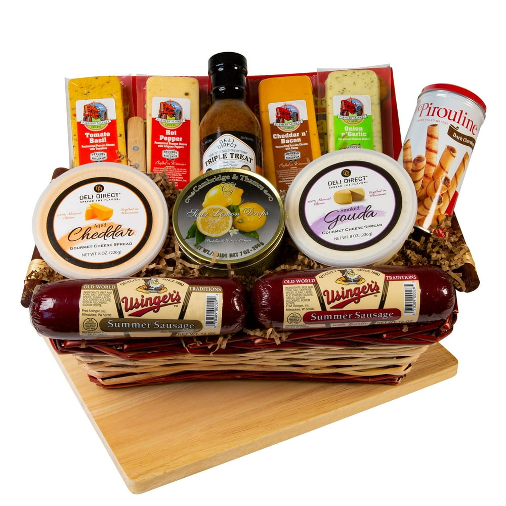 Deli Direct Wisconsin Cheese & Sausage Large Gift Basket