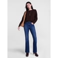 thumbnail image 3 of Scenario Women's Waffle Knit Crewneck Tee with Long Sleeves, Sizes XS-XXXL, 3 of 6