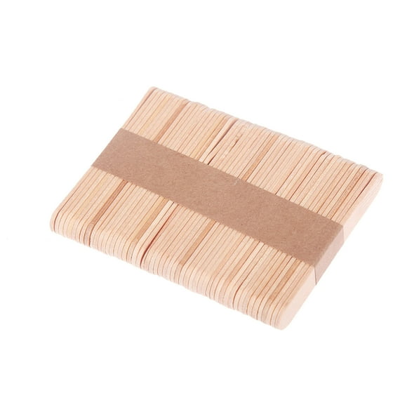 Mikilon DIY Wood Primary Color Ice Cream Stick Can Be Made Creatively By Hand