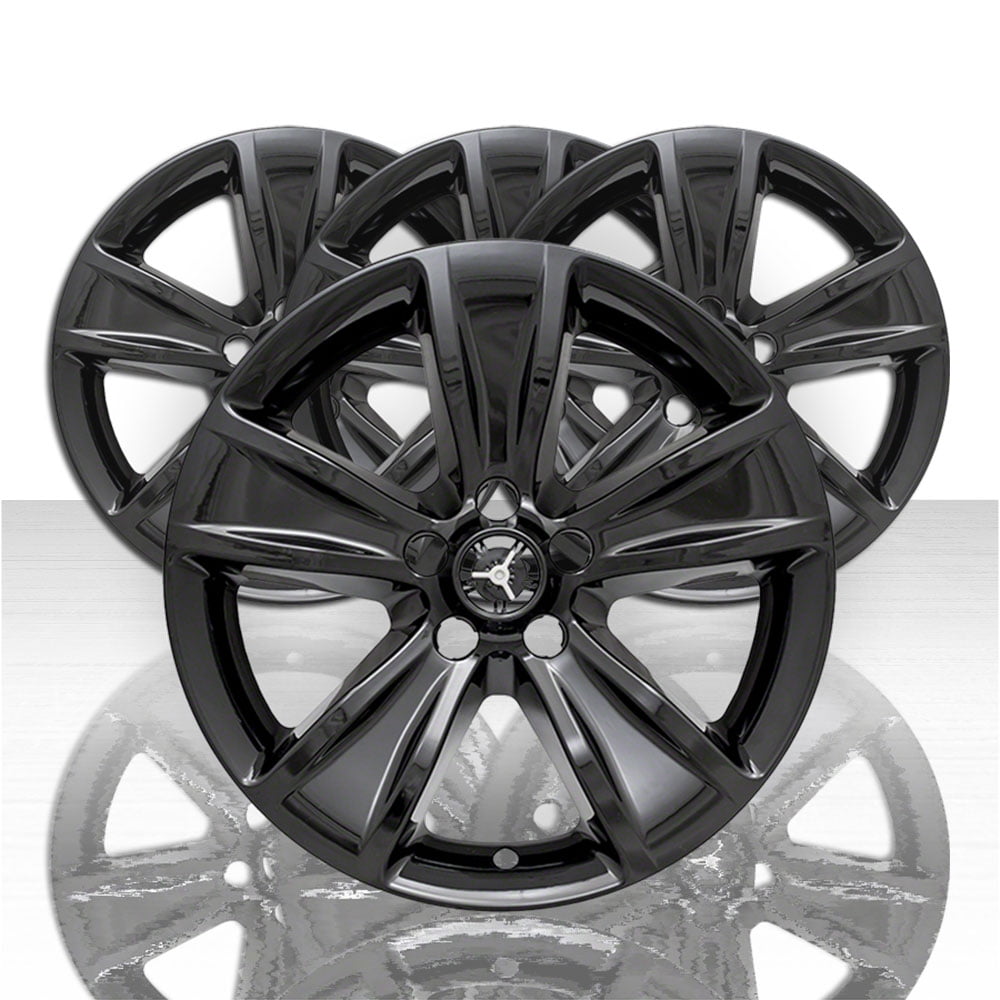 Set of 4 18' 5 Spoke Wheel Skins for 20152019 Dodge Challenger SXT Gloss Black