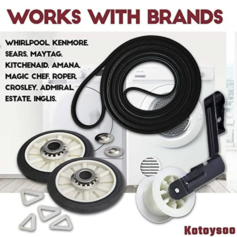 Amana NED4655EW1 Dryer Repair Kit Maintenance Belt Pulley