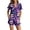 d-417Purple246, variant on MEZZALL Women Halloween Satin Pajama Set Lightweight Lapel Collar Tie Front Ruffle Short Sleeve Top Elastic Waist Ruffle Shorts Loungewear Set Pumpkin Print Sleepwear Vacation 2 Piece Pjs