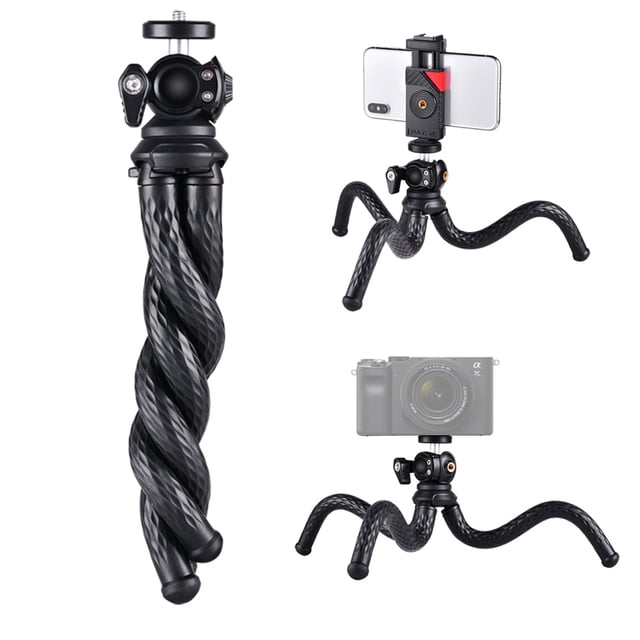 Tableropus de la mesa TRÍPODE TRÍPODE TRÍPODE TRÍPODE TRÍPODE TRÍPODE Flexible Con Tornillo de 1/4 Pulgada y Soporte para Teléfono 1.5 kg Capacidad de Carga para Cámara de