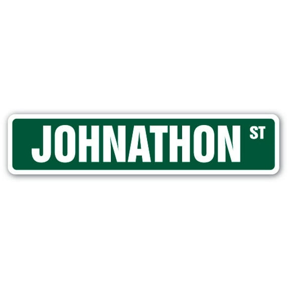 JOHNATHON Street Sign Childrens Name Room Sign | Indoor/Outdoor |  30" Wide