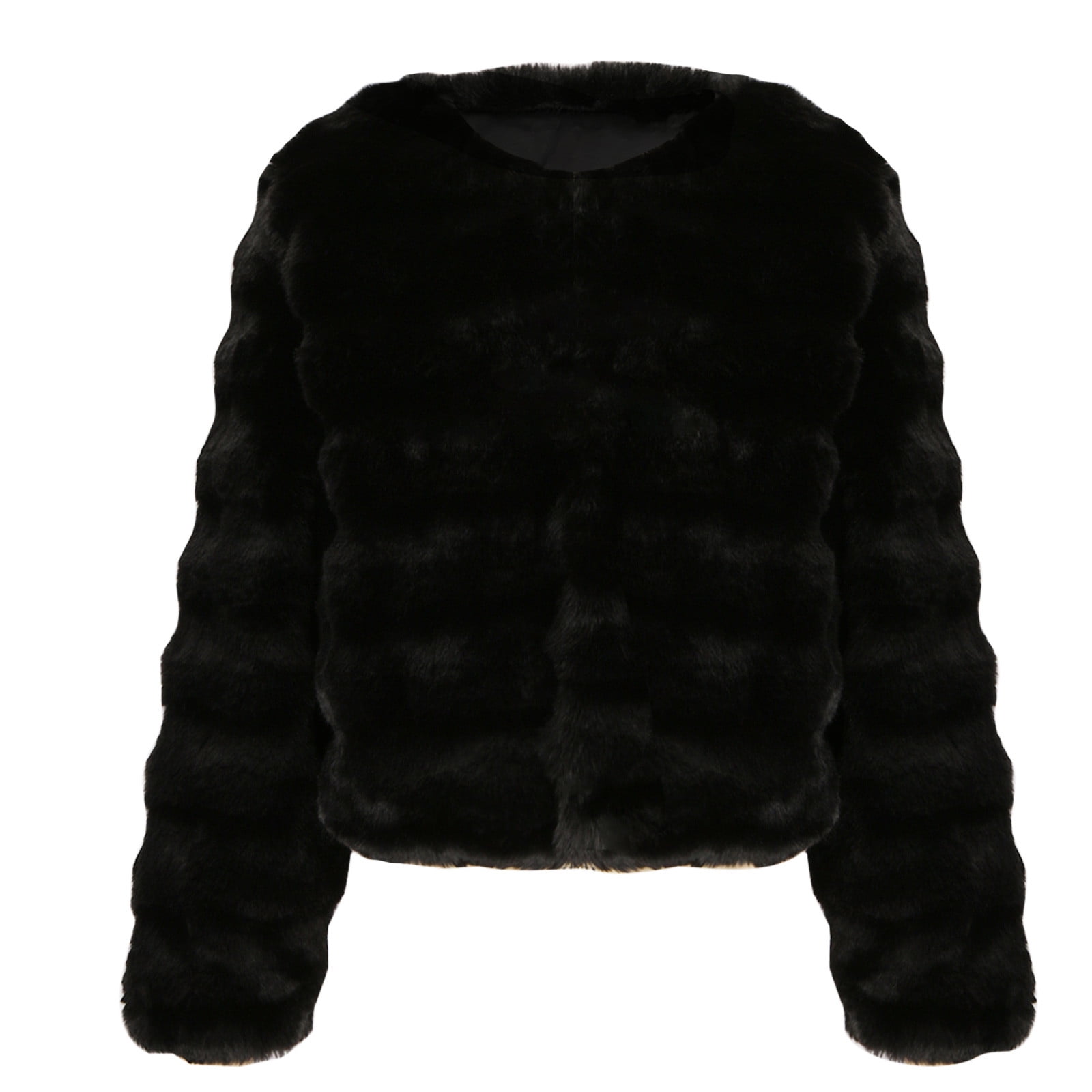 Gift for Girls Ofreoo Women's Long-Sleeved FauxCoat Short Top FurryThickCoat Womens Winter Coats