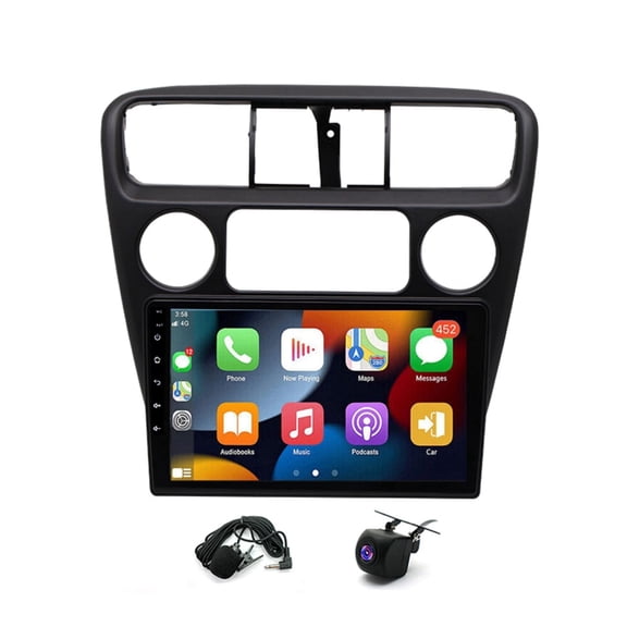 2 64G Car Stereo for Honda Accord 6th 1998-2002 with Wireless CarPlay Android Auto 9inch Touch Screen Support Bluetooth FM GPS WiFi SWC Mirror Link