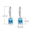 thumbnail image 4 of sweethay 1 par de pendientes de cobre para mujer, circonita geométrica, pendientes de moda, adornos de joyería para citas, joyas de fiesta Ropa, zapatos y accesorios Miscelánea, 4 of 6