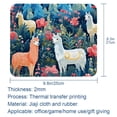 thumbnail image 5 of Alpaca Printed Desk Mat Mousepad, Non-Slip Rubber Bottom, 8.3x9.8 Inch, Suitable for Office and Gaming, 5 of 6