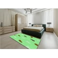 thumbnail image 4 of Ahgly Company Indoor Rectangle Patterned Green Snake Green Area Rugs, 2' x 4', 4 of 6