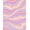 Pink, Pattern 2, variant on ODIKA 4' x 6' Machine Washable Non-Slip Area Rug, Retro Wave High Traffic Rug, Pink, 398391