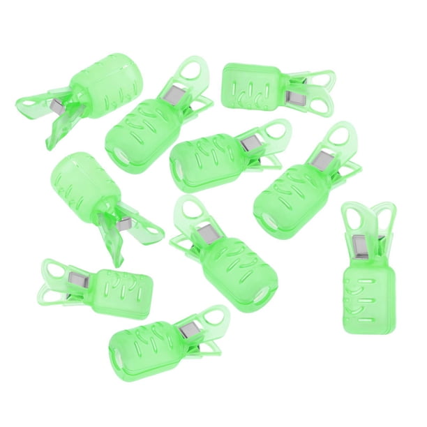 10 protectores de anzuelos para calamar, para pesca de camarones, cubiertas para señuelos Verde S