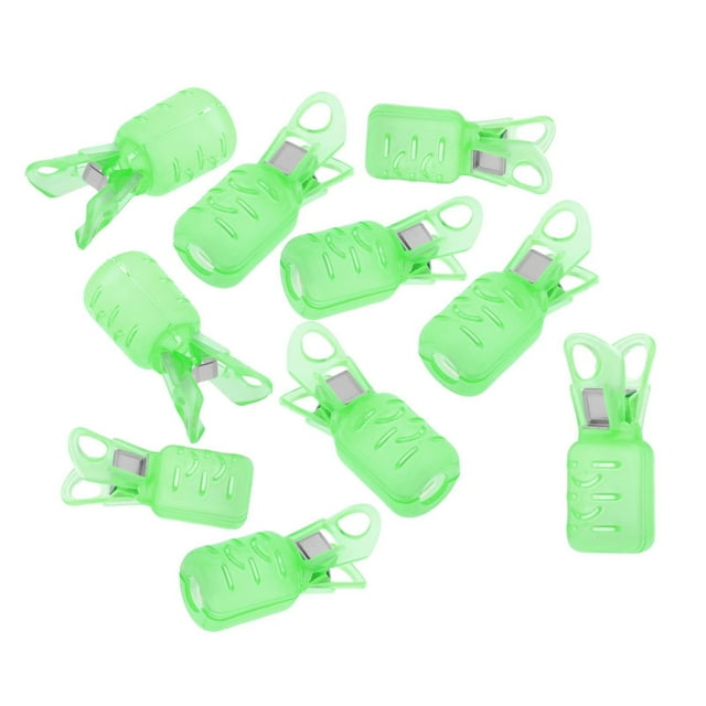 koolsoo 10 Pcs Protecteur de Calmar Crochet Couverture Facile à Utiliser Clip Leurres - Vert P