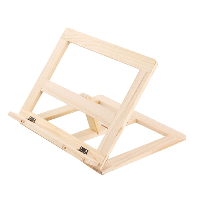 Soporte de madera para libros, soporte ajustable para libros, soporte de lectura, soporte para libros de recetas, soporte para libros de cocina para niños y adultos, clip de madera para el hogar