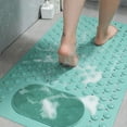 SDJMa Shower Mat Bathtub Mat Non Slip,31.5x19.7 Shower Foot Scrubber
