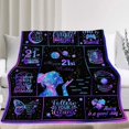 thumbnail image 2 of 8 Year Old Girl Birthday Gifts Blanket, Birthday Gifts for 8 Year Old Girls, 8th Birthday Gifts for Girls, Gifts for 8 Year Old Girls, 8th Birthday Decorations for Girls Throw Blanket 60"X50", 2 of 5