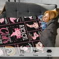 thumbnail image 4 of Yibo Pink Axolotls Animal Blanket Flannel Soft and Comfortable Anti-static Bed Sofa Blanket, 4 of 6