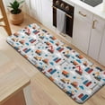 thumbnail image 5 of Cartoon Construction Vehicles Buildings Gray Pattern Kitchen Rug Mat,Kitchen Runner Rugs Non Skid Washable,Decorative Kitchen Floor Mats for Kitchen,Sink,Laundry,17"x47.2", 5 of 7