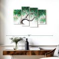 thumbnail image 3 of Elephant Stock Garden Party Tree Wall Art - Horizontal Multi Panel Canvas - Living Room Wall Decor - Floral And Botanical Multi Panel - White And Blue Decor By Ashvin Harrison - 36" x 22", 3 of 8